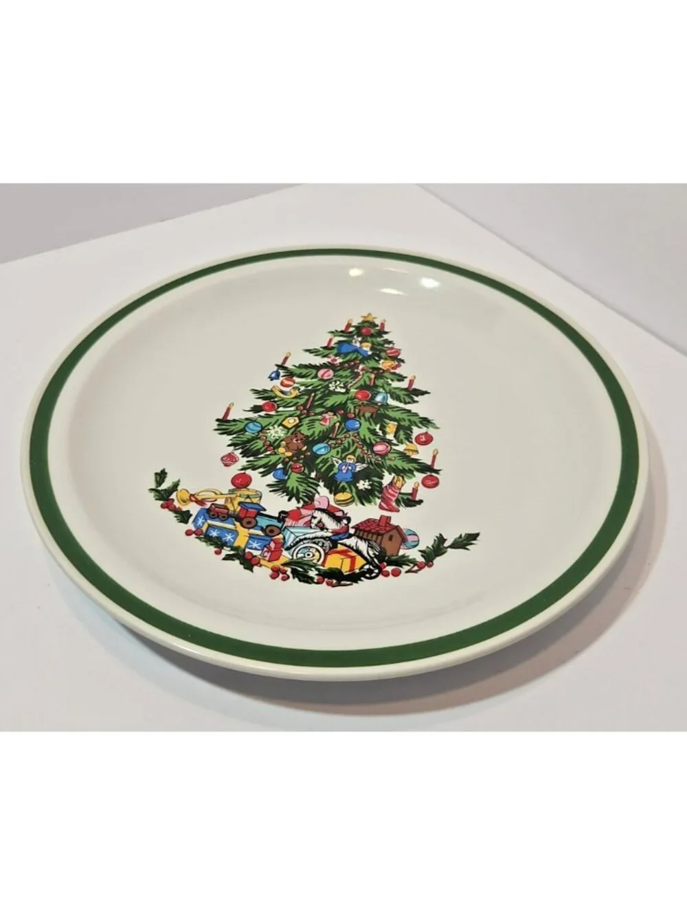Vtg International China Noel Round Platter/Chop Plate SY6243 Japan Christmas